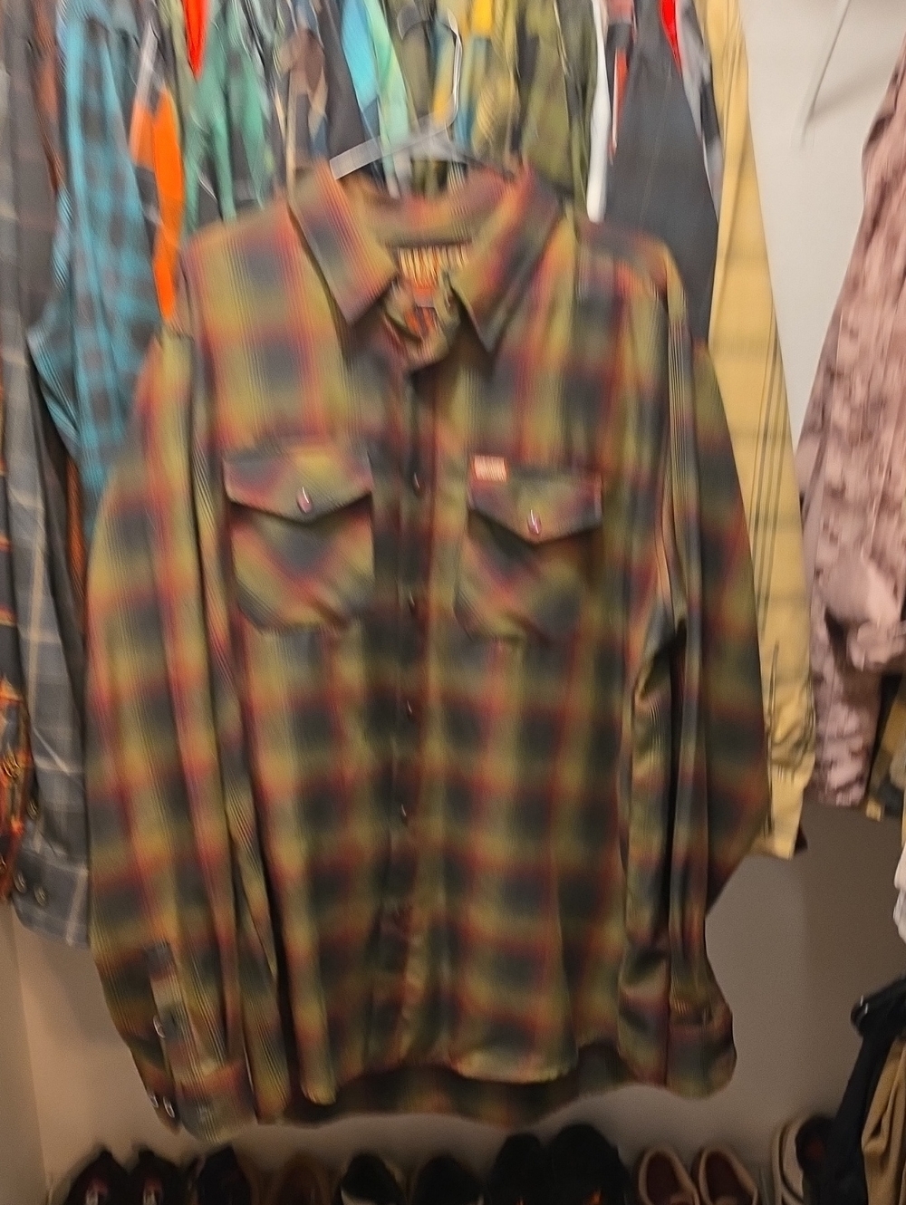 Dixxon The Freddy Men's Plaid Flannel Shirt - Green Multicolor